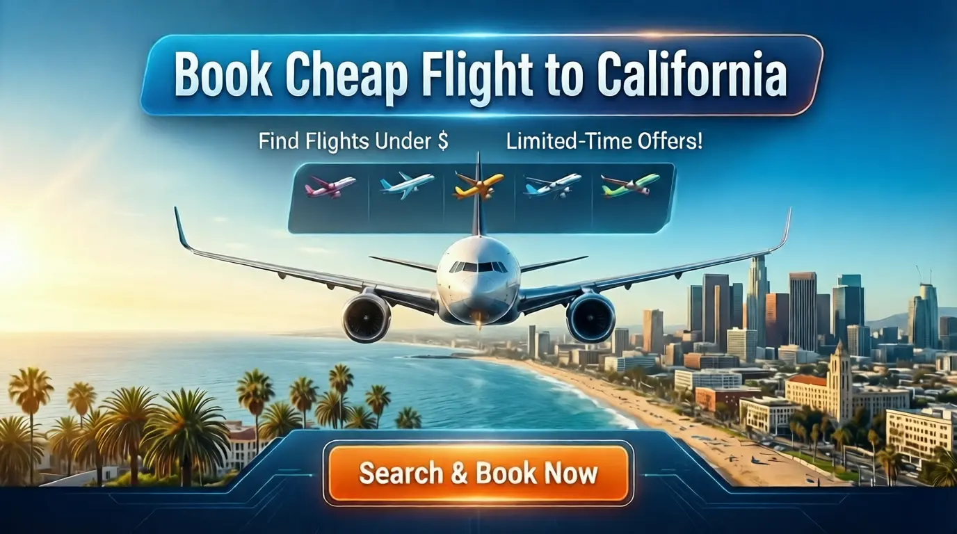 Book Cheap Flight to California